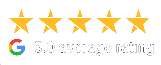 5.0 average rating on Google